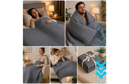 Pătura grea antistres - Sensory Gray 8 kg, 200 × 150 cm