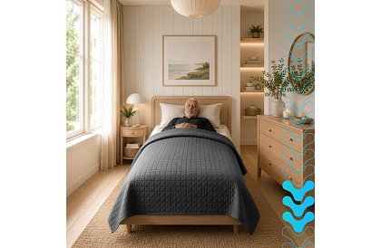 Pătura grea antistres - Sensory Gray 8 kg, 200 × 150 cm