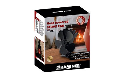 Ventilator cu cinci palete KAMINER - alimentat de căldură