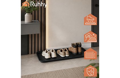 Suport pentru încălțăminte – suport pentru încălțăminte XXL, 75,5 × 38 cm, negru