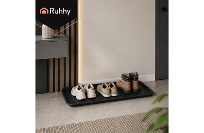 Suport pentru încălțăminte – suport pentru încălțăminte XXL, 75,5 × 38 cm, negru
