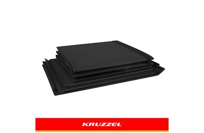 XXL cutie pentru jucării 132 l cu capac, organizator negru 94 cm