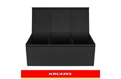 XXL cutie pentru jucării 132 l cu capac, organizator negru 94 cm