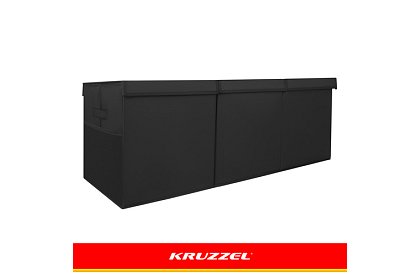 XXL cutie pentru jucării 132 l cu capac, organizator negru 94 cm