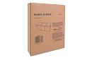 XXL cutie pentru jucării 132 l cu capac, organizator negru 94 cm