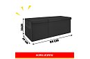 XXL cutie pentru jucării 132 l cu capac, organizator negru 94 cm