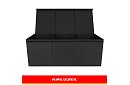 XXL cutie pentru jucării 132 l cu capac, organizator negru 94 cm