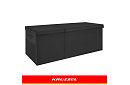 XXL cutie pentru jucării 132 l cu capac, organizator negru 94 cm