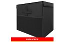 XXL cutie pentru jucării 132 l cu capac, organizator negru 94 cm