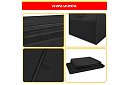 XXL cutie pentru jucării 132 l cu capac, organizator negru 94 cm