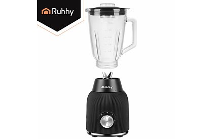 Blender din sticlă de 1200 W cu zdrobire de gheață, recipient din sticlă și 2 sticle portabile