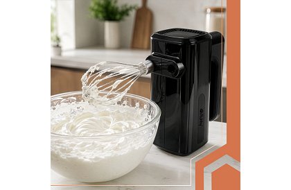 Mixer manual 800 W, 5 viteze, Turbo, cârlige de frământat