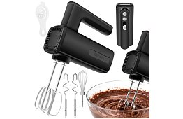 Mixer manual 800 W, 5 viteze, Turbo, cârlige de frământat