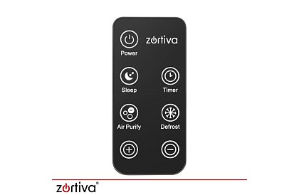 Dezumidificator de aer Zortiva 90 W, 2 l, higrometru, temporizator, telecomandă – negru