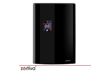 Dezumidificator de aer Zortiva 90 W, 2 l, higrometru, temporizator, telecomandă – negru