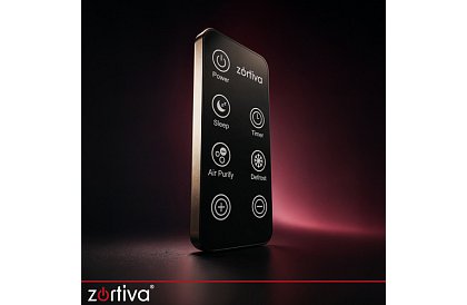 Dezumidificator de aer Zortiva 90 W, 2 l, higrometru, temporizator, telecomandă – negru