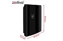 Dezumidificator de aer Zortiva 90 W, 2 l, higrometru, temporizator, telecomandă – negru
