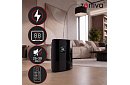 Dezumidificator de aer Zortiva 90 W, 2 l, higrometru, temporizator, telecomandă – negru