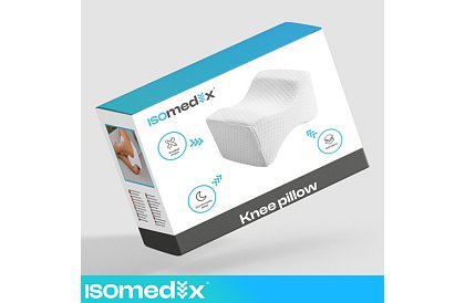 Perna ergonomic profilată pentru genunchi ISOMEDIX 25 × 21 × 15 cm