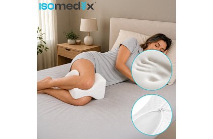 Perna ergonomic profilată pentru genunchi ISOMEDIX 25 × 21 × 15 cm