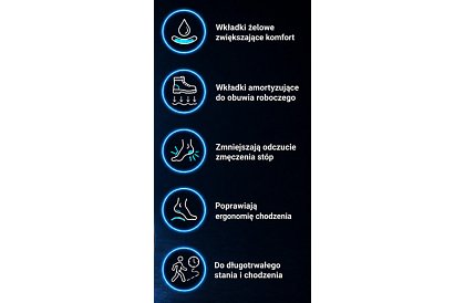 Inserts din gel pentru încălțăminte 37–42, amortizatoare, suport pentru arc, 2 buc.