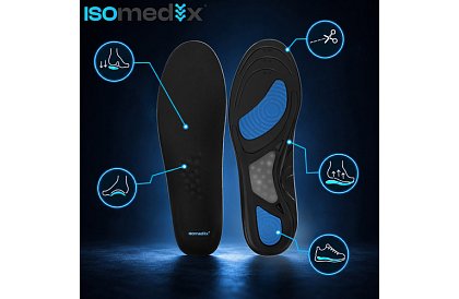 Inserts din gel pentru încălțăminte 37–42, amortizatoare, suport pentru arc, 2 buc.