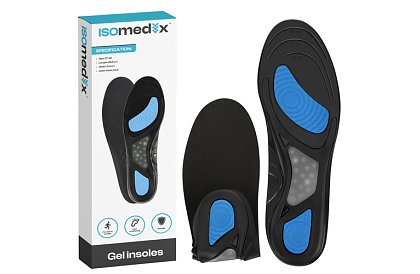 Inserts din gel pentru încălțăminte 37–42, amortizatoare, suport pentru arc, 2 buc.