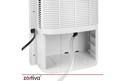 Dezumidificator de aer Zortiva 90 W, 2 l, higrometru, temporizator, telecomandă - alb