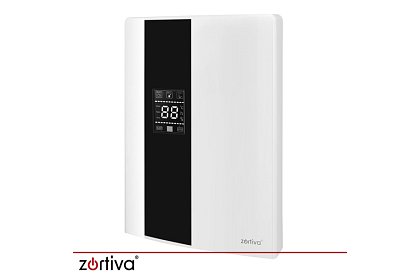 Dezumidificator de aer Zortiva 90 W, 2 l, higrometru, temporizator, telecomandă - alb