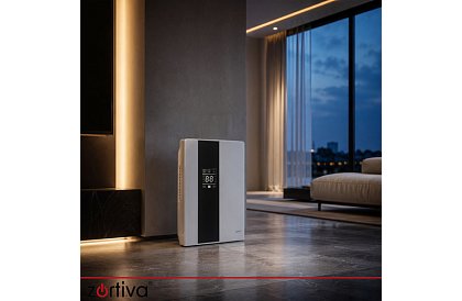 Dezumidificator de aer Zortiva 90 W, 2 l, higrometru, temporizator, telecomandă - alb