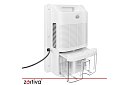 Dezumidificator de aer Zortiva 90 W, 2 l, higrometru, temporizator, telecomandă - alb
