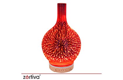 Aromaterapie difuzor Zortiva 200 ml, lampă LED RGB, efect 3D, aromaterapie