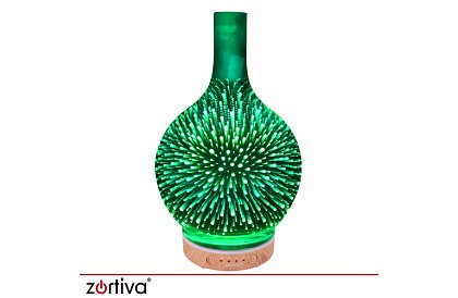 Aromaterapie difuzor Zortiva 200 ml, lampă LED RGB, efect 3D, aromaterapie