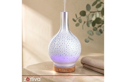 Aromaterapie difuzor Zortiva 200 ml, lampă LED RGB, efect 3D, aromaterapie