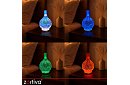 Aromaterapie difuzor Zortiva 200 ml, lampă LED RGB, efect 3D, aromaterapie