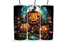 Cana termică de călătorie cu pai 590 ml – Dovleci de Halloween în pădure 03