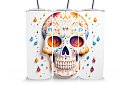 Cana termică de călătorie cu pai 590 ml – Skull mexican Santa Muerte 21