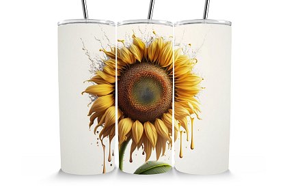 Cana termică de călătorie cu pai 590 ml – Floarea-soarelui cu picături de miere 22