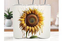 Cana termică de călătorie cu pai 590 ml – Floarea-soarelui cu picături de miere 22