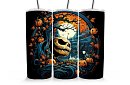 Cana termică de călătorie cu pai 590 ml – Regele Halloween Jack și dovleacul 27