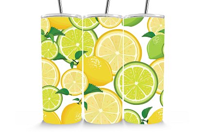 Cana termică de călătorie cu pai 590 ml – Lămâi și lime proaspete 31