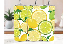 Cana termică de călătorie cu pai 590 ml – Lămâi și lime proaspete 31