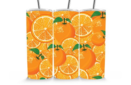 Cana termică de călătorie cu pai 590 ml – Portocale suculente 34