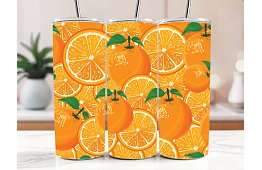Cana termică de călătorie cu pai 590 ml – Portocale suculente 34