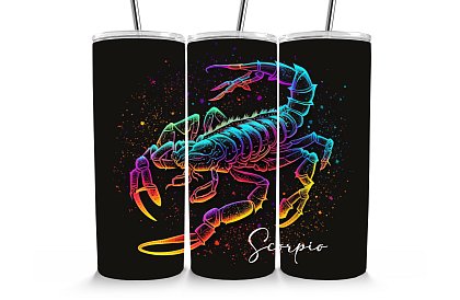 Cana termică de călătorie cu pai 590 ml – Semnul Scorpion 42