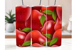 Cana termică de călătorie cu pai 590 ml – Mere roșii suculente 58