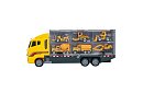 Set de camion de marfă - 6 mașinuțe și utilaje de construcții