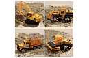 Set de camion de marfă - 6 mașinuțe și utilaje de construcții