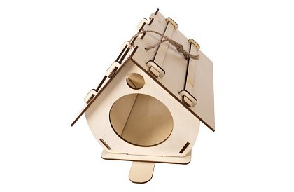 Hrănitoare din lemn DIY pentru păsări de asamblat și vopsit