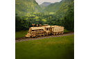 3D puzzle din lemn - Locomotivă cu abur cu tender